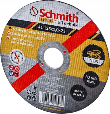 Obrázok produktu pre Schmith oceľový rezný kotúč INOX elektrokorundové brúsivo 230x2