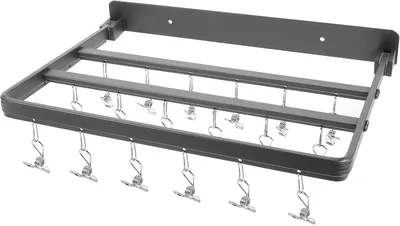Produktbild von Multifunktionaler faltbarer Wäscheständer aus Aluminium zum Trocknen von Socken und Wäsche, platzsparend und stabil, mit mehreren Klammern für zu Hause