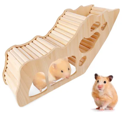 Productafbeelding van Houten Hamster Klimladder voor Kleine Huisdieren