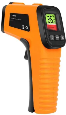 Obrázek produktu pro Infračervený teploměr – digitální laserový teploměr – teplotní rozsah: -50 °C až 550 °C – nastavitelná emisivita – není vhodný pro měření teploty u lidí – vhodný pro vaření, grilování a průmyslové použití