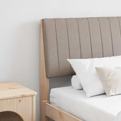 Produktbild von "Schlussverkauf" Gepolstertes Kopfteil 1 pc - Einfach zu reinigen - Taupe 180 cm Massives Kiefernholz C10981