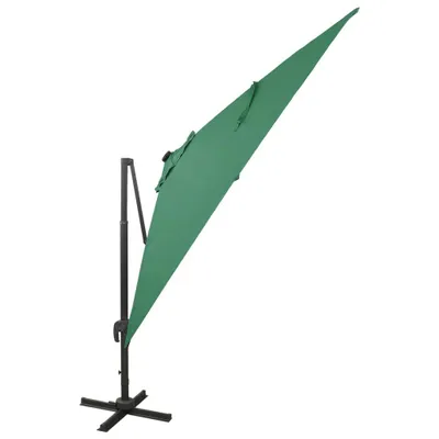 Zdjęcie produktu dla vidaXL Parasol świetlny z oświetleniem LED 300 cm zielony