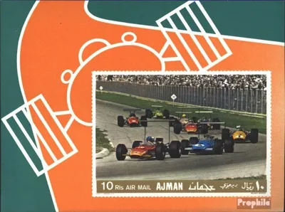 Produktbild von Briefmarken Ajman 1969 Mi Block91B (kompl.Ausg.) postfrisch Rennwagen
