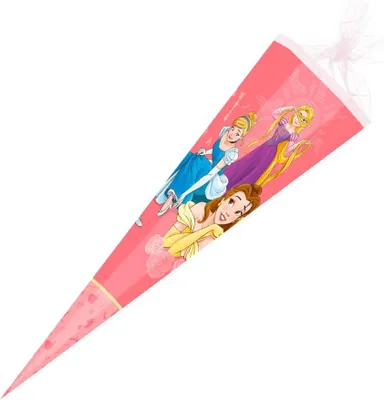 Produktbild von Nestler Schultüte Tüllv. 85 cm 6-eckig Princess Shine Disney