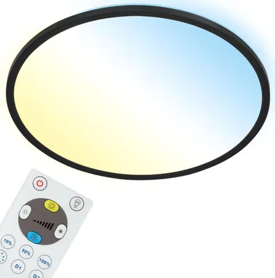 Produktbild von LED Panel Dimmbar Fernbedienung Ultraflach CCT 22 W schwarz Kunststoff Briloner