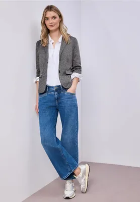 Produktbild von Street One Jerseyblazer 'Basic Blazer mit Reverskragen', A213001, shadowed navy, Gr. 38