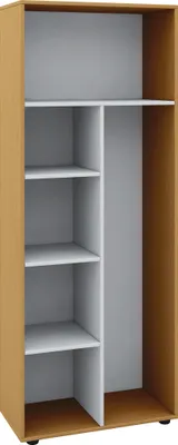 Produktbild von VCM Holz-Besenregal | 6 Fächer | Maße: . 70 x H. 178 x T. 40 cm | Putzschrank Regal | ohne Türen - Vandol