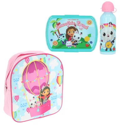 Produktbild von Gabby's Puppenhaus-Schulset; Rucksack und Lunchbox