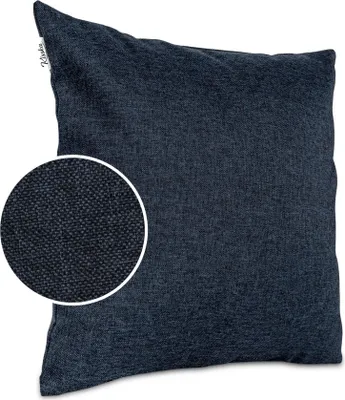 Produktbild von Kissenhülle Uni gewebt in Leinen-Optik ohne Füllung 50 x 50 cm Jeansblau