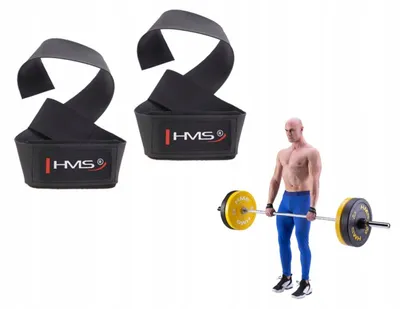 Produktbild von HMS F4433 Trainingsgurte für Gewichtheben Krafttraining 2 Stück