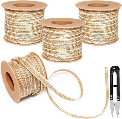 Produktbild von Jute Dekolint 10M natur für DIY Basteln und Dekoration