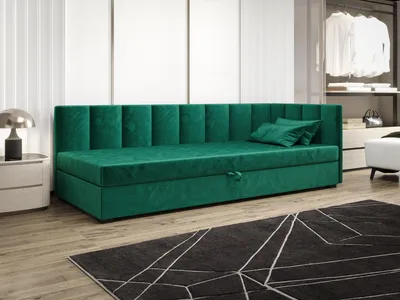 Produktbild von Einzelbett 80x195 MANKA PLUS 2 - grün