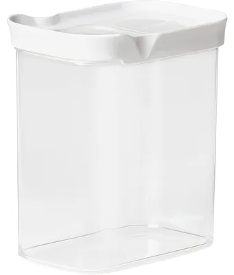 Produktbild von EMSA Optima, Container, Rechteckig, 1,6 l, Transparent, Weiß, Styrol-Methylmethacrylat (MS), Thermoplastisches Elastomer (TPE), 55 °C