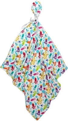 Image de bamboo-line Linge de toilette en mousseline 30x30 cm motif pieuvre