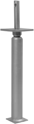 Produktbild von Pfostenträger Typ I - feuerverzinkt mit Rohrdolle - Grundhöhe 400 mm - höhenverstellbar um 70 mm