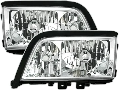 Produktbild von SCHEINWERFER SET in KLARGLAS CHROM für MERCEDES W202 C-KLASSE 6/93-6/00 MCP BZ07