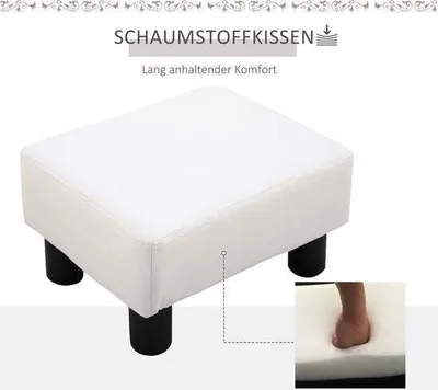 Produktbild von Homcom HOMCOM Fußhocker Hocker Sitz Chesterfield Kunstleder Stuhl ohne Rückenlehne PM-CH2O-4ZM1