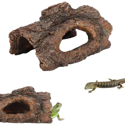 Productafbeelding van Reptielenversteck van Harz met Boomschorslook voor Terrarium