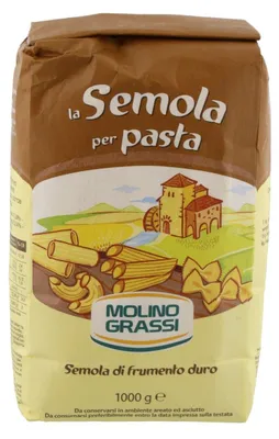 Produktbild von Molino Grassi La Semola per Pasta 1000g – Hochwertiges Hartweizengrieß