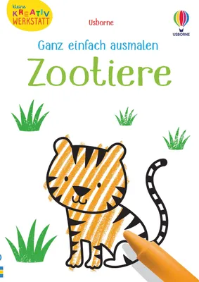 Produktbild von Kleine Kreativ-Werkstatt - Ganz einfach ausmalen: Zootiere