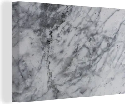 Obrázek produktu pro OneMillionCanvasses® - Obrazy na plátně - 150x100 cm, Mramor - Kámen - Šedá, nástěnný tisk Nástěnná dekorace - Fotografie na plátně - Obraz na dřevěném rámu