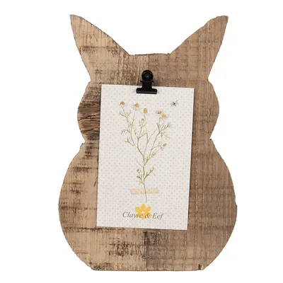 Produktbild von Clayre & Eef Bilderrahmen Kaninchen 18x2x25 cm Braun Holz