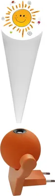 Produktbild von Niermann Leuchten Stecker-Nachtlicht Sunny - Maße: 9 cm x 8 cm x 7 cm - Farbe: orange; 80039