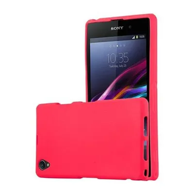 Obrázek produktu pro Cadorabo Protective Case for Sony Xperia Z1 COMPACT Case in Red Pouzdro na mobilní telefon TPU Case Cover Case