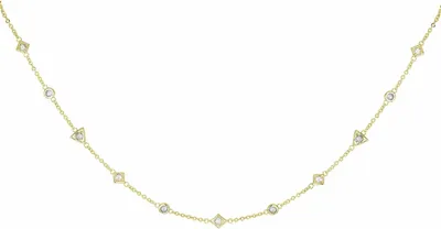 Produktbild von cai Halskette Choker 925 Silber vergoldet mit Zirkonia 925/- Sterling Silber 32+5cm gelb 360252617V-37