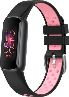 Produktbild von imoshion Pr2195 für Fitbit Luxe - Zwart & Roze / Black & Pink