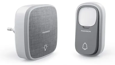 Produktbild von Thomson KINETIC FUNK GONG PLUG IN HALO, Grau - Funk Gong - Steckdose, 150m Reichweit