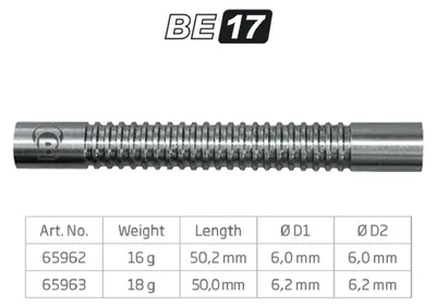 Produktbild von BULL'S BE-17 Soft Dart Barrel - 18g -- 1 Satz
