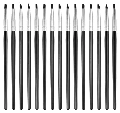 Produktbild von Silikon-Ton-Modellierwerkzeug, 15 Stück, Schwarz (3 mm)