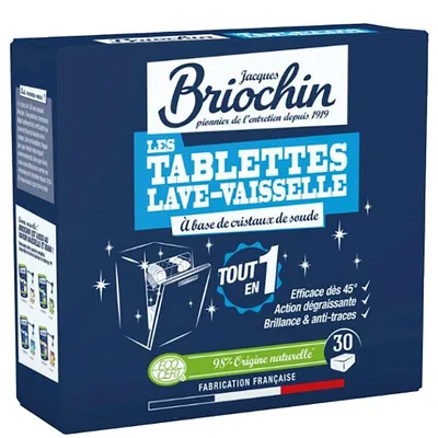TABLETKI DO ZMYWAREK SILNIE ODTŁUSZCZAJĄCE ECO (30 szt.) - BRIOCHIN