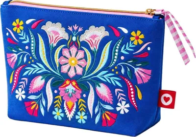 Produktbild von Fiesta del Sol Accessoirestasche bestickt, 18 x 24 cm, königsblau