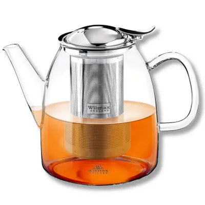Produktbild von Wilmax Teekanne 1450 ml Thermoglas Edelstahlfilter WL-888809/A