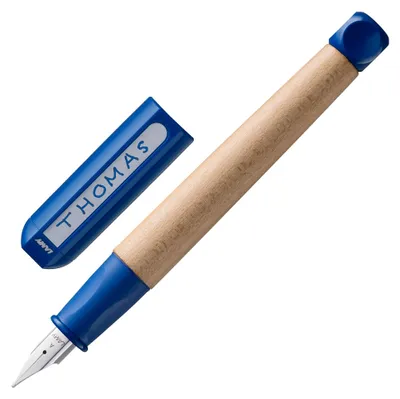 Produktbild von LAMY abc Füllhalter 009 „ Füller aus Ahornholz Kunststoff in der Farbe Blau (12,