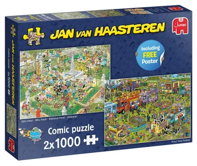 Produktbild von Jumbo 19099 Jan van Haasteren - Food Festival 2x 1000 Teile Puzzle