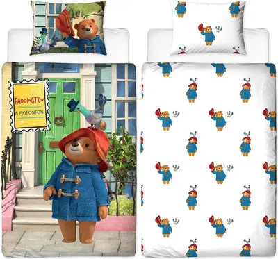 Immagine prodotto di Paddington Bear - Biancheria da letto "Friends", reversibile TC262 (letto singolo) (Colorato)