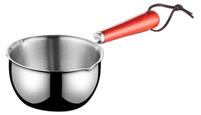 Edelstahl-Melkpot 300 ml – Butterwärmer mit Griff