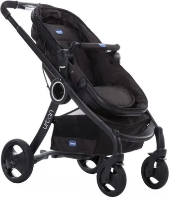 Image de Poussette CHICCO Urban Plus, Réversible, Transformable en Nacelle, Black