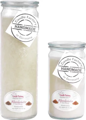 Produktbild von Candle Factory Kerzen-Set Alpenkräuter Big + Mini Jumbo Duftkerze