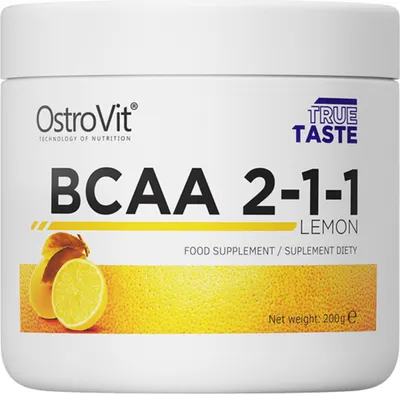 Produktbild von OstroVit BCAA 2:1:1 (200g) Lemon - Aminosäuren - BCAA