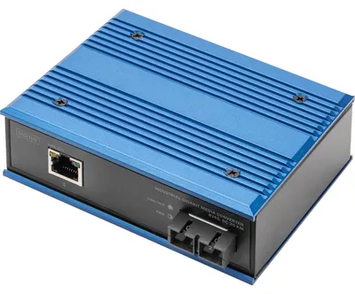 Produktbild von DIGITUS Industrieller Gigabit Medienkonverter RJ45, SC 20 km