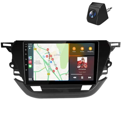 Obrázok produktu pre 10-palcové autorádio s Android Auto pre Opel Corsa F (modelové roky 2019-2023), s funkciami CarPlay, GPS, RDS, kamerou, ovládaním na volante a Bluetooth