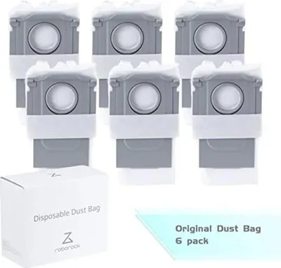 Produktbild von Roborock Zubehör-Kit: 6er-Pack Staubbeutel für S7 Max Ultra, S8 Pro Ultra, S8+, Q7 MAX+, Q8 MAX+, S7 MaxV Ultra und S7 Pro Ultra Absaugstation