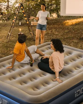 Produktbild von Doppel-Luftmatratze Selbstinflatie 193x137x46cm 295kg für Zuhause Camping