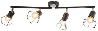 Produktbild von GLOBO 81080408, Schwarz, Metall, IP20, I, E14, 40 W