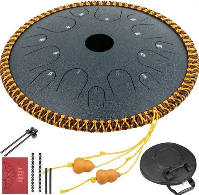 Produktbild von Famanu Handpan Trommel 36 cm - Marineblau, 14 Töne in C-Dur