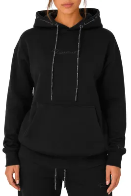 Produktbild von Reichstadt Damen Relaxed Fit Hoodie Marken-Stick 23RSW038 Black M